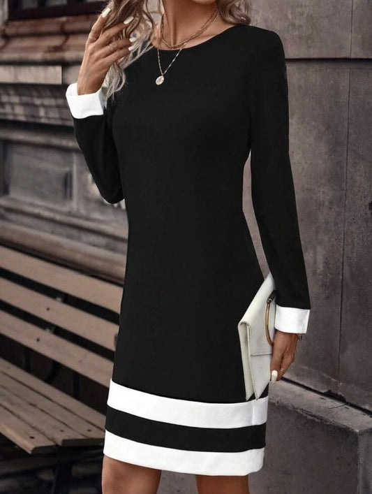 Long Sleeve Bodycon Dress – Women’s Slim Fit Mini Dress
