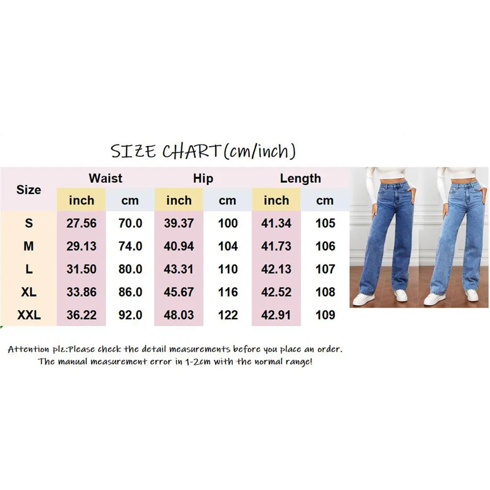 Women’s High-Stretch Slim Fit Straight Leg Jeans