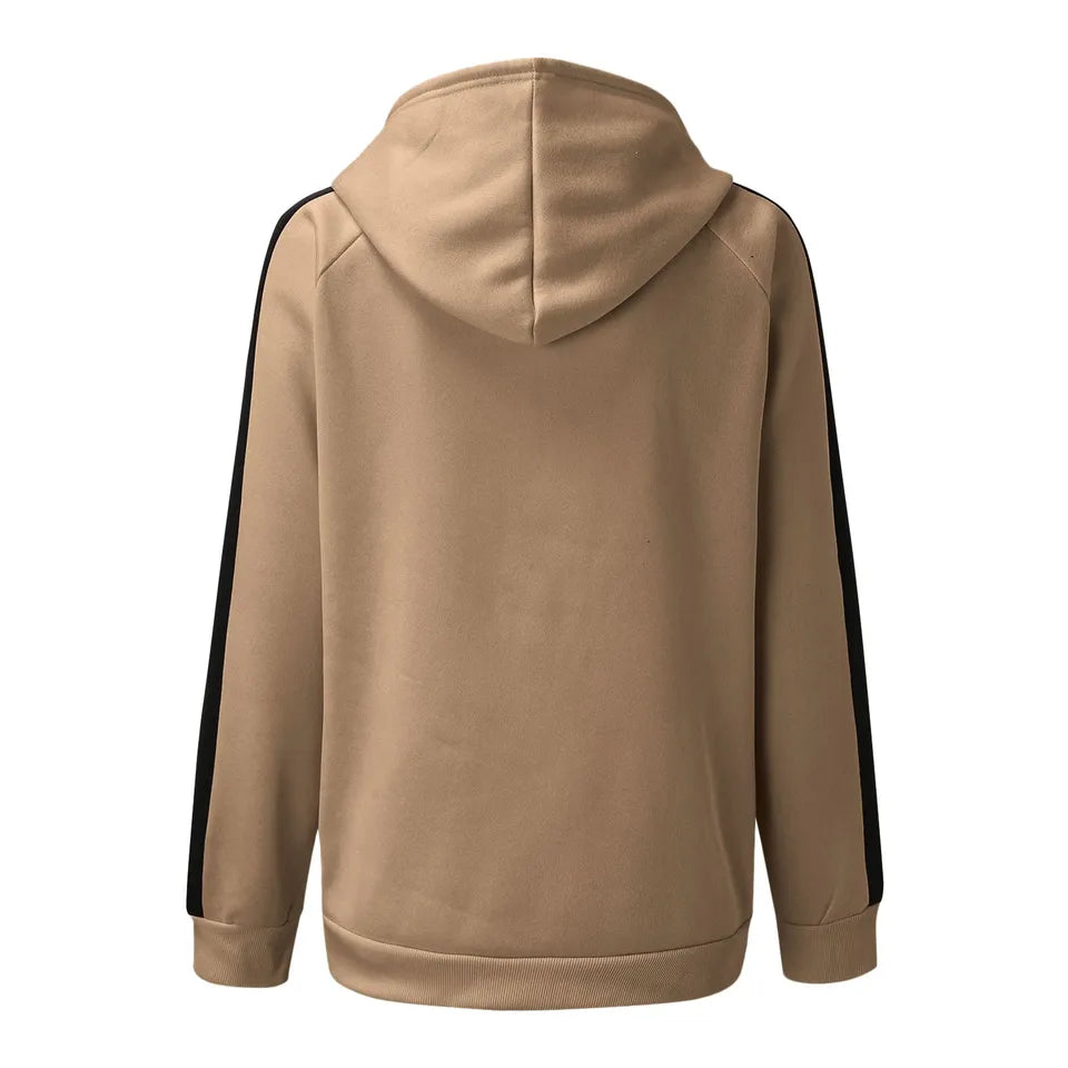 Womens Fashion Oversized Zip Up Hoodie Jacket